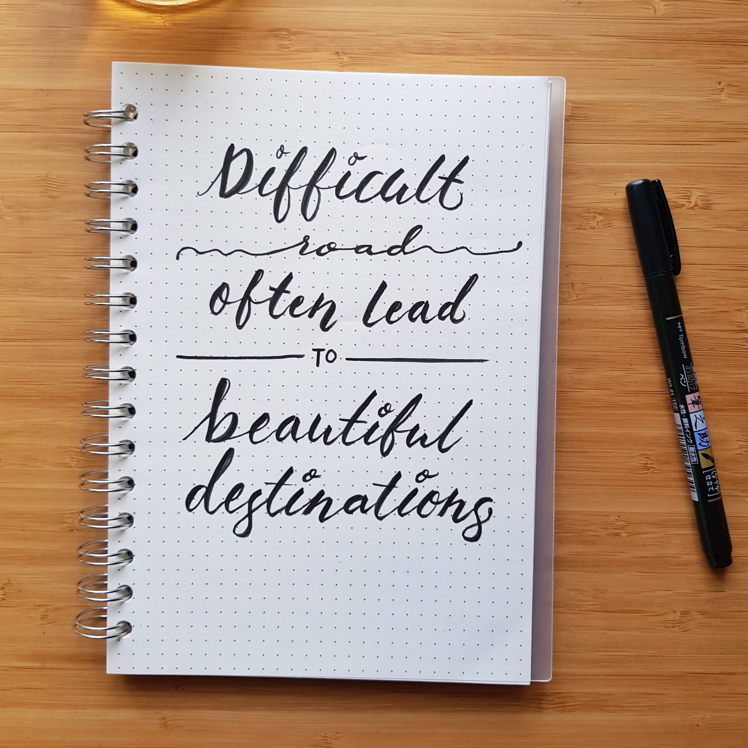Motivational quotes. Journaling and mental health in 20s
