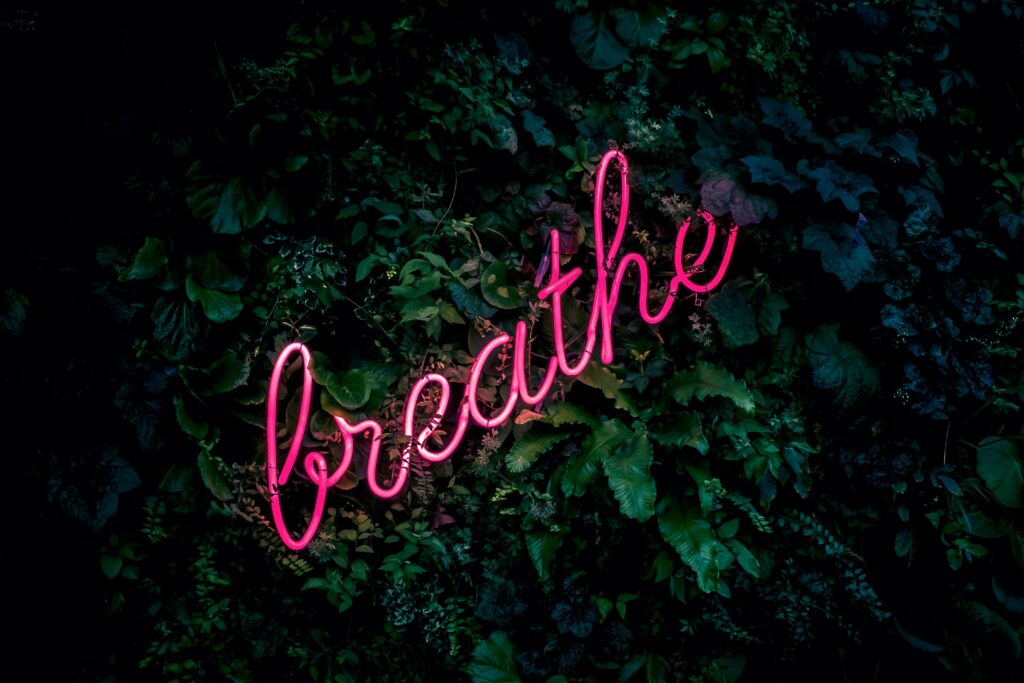 Breathe and relaxation. Meditation and stress relief.