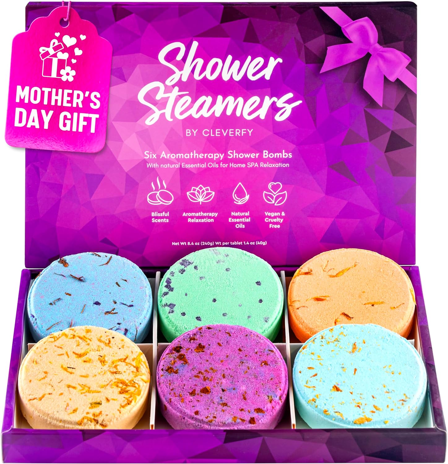 Mother's Day gift idea. Box of shower steamers.